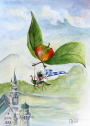 Apfelflug �ber Neuschwanstein